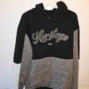 Boys Black Grey SOUTH POLE Sweatshirt Hoodie Size XL